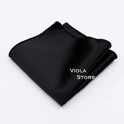 Läikiv polüester Satiin Solid Hankie Punane Roheline Must Värviline Taskurätik Meeste Ülikond Tasku kandiline Pulmakink Peo Aksessuaar