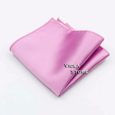 Läikiv polüester Satiin Solid Hankie Punane Roheline Must Värviline Taskurätik Meeste Ülikond Tasku kandiline Pulmakink Peo Aksessuaar