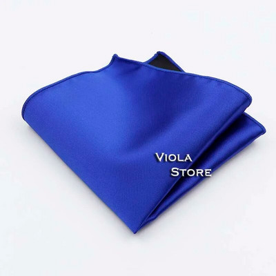 Läikiv polüester Satiin Solid Hankie Punane Roheline Must Värviline Taskurätik Meeste Ülikond Tasku kandiline Pulmakink Peo Aksessuaar