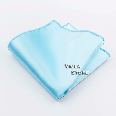 Läikiv polüester Satiin Solid Hankie Punane Roheline Must Värviline Taskurätik Meeste Ülikond Tasku kandiline Pulmakink Peo Aksessuaar