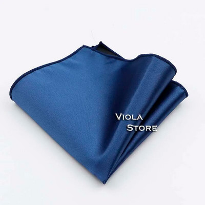 Läikiv polüester Satiin Solid Hankie Punane Roheline Must Värviline Taskurätik Meeste Ülikond Tasku kandiline Pulmakink Peo Aksessuaar