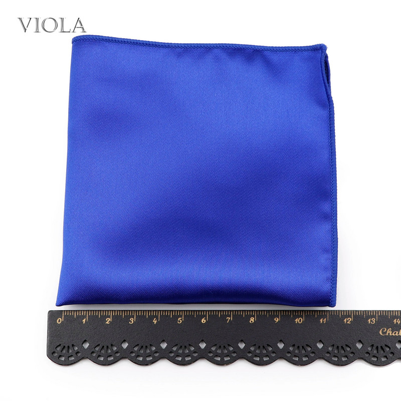 Läikiv polüester Satiin Solid Hankie Punane Roheline Must Värviline Taskurätik Meeste Ülikond Tasku kandiline Pulmakink Peo Aksessuaar