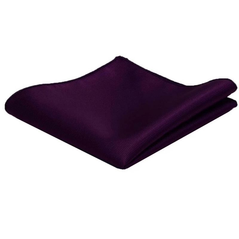 Ricnais klasszikus selyem zsebkendők tömör 25cm*25cm Hanky Red Gold Pezsgős zseb négyzet Férfi Esküvői Üzleti Party