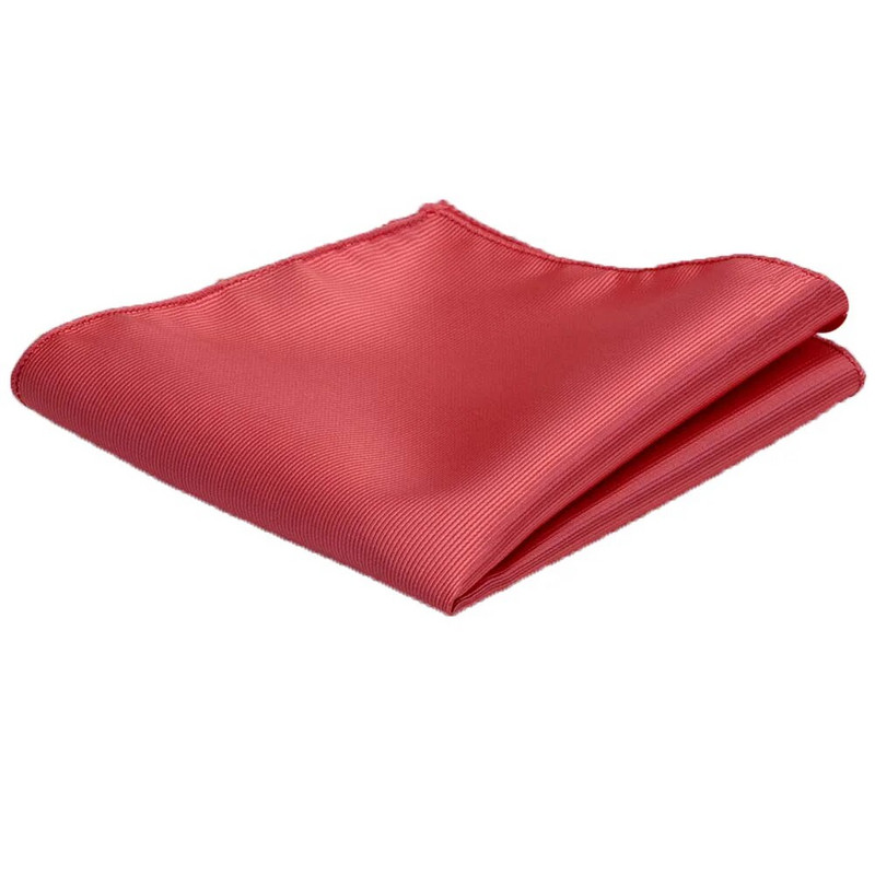 Ricnais klasszikus selyem zsebkendők tömör 25cm*25cm Hanky Red Gold Pezsgős zseb négyzet Férfi Esküvői Üzleti Party