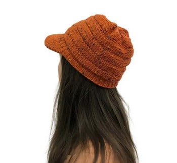 Fashion Color Point Peaked Knitt Hat Hot γυναικείο μάλλινο καπάκι Peaked Winter ζεστά καπέλα кепка мужская