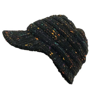 Fashion Colour Point pletena kapa sa šiltom Vruća ženska vunena kapa sa šiltom Zimske tople kape kepka muška