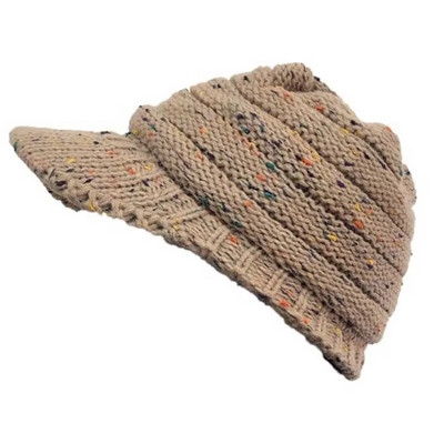 Fashion Colour Point pletena kapa sa šiltom Vruća ženska vunena kapa sa šiltom Zimske tople kape kepka muška
