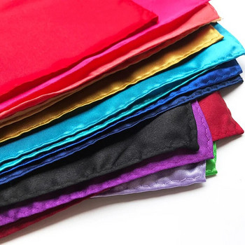 Πετσέτα επαγγελματικό κοστούμι τσέπης Explosion Plain Silk Polyester Φόρεμα Τετράγωνο Κασκόλ Μονόχρωμο Ανδρικό τετράγωνο μαντήλι πετσέτας
