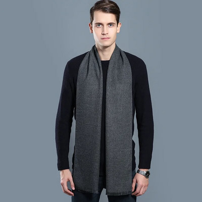 2022 New Europe Fashion Kendő Sálak Férfi Tél Meleg Tartan Sál Üzleti Kockás Pamut Pakolás Bufanda Foulard szaliki i chusty