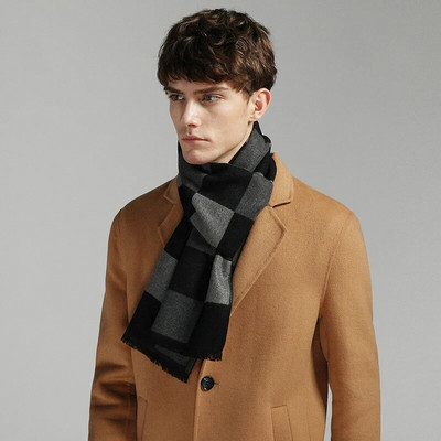 2022 New Europe Fashion Kendő Sálak Férfi Tél Meleg Tartan Sál Üzleti Kockás Pamut Pakolás Bufanda Foulard szaliki i chusty