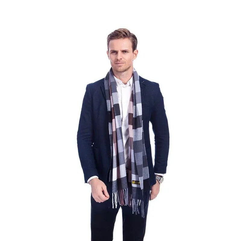 32*170cm Zimski topli klasični prugasti vrući muški šalovi s resama Šalovi Unisex šalovi Novi modni dizajn A3A17739