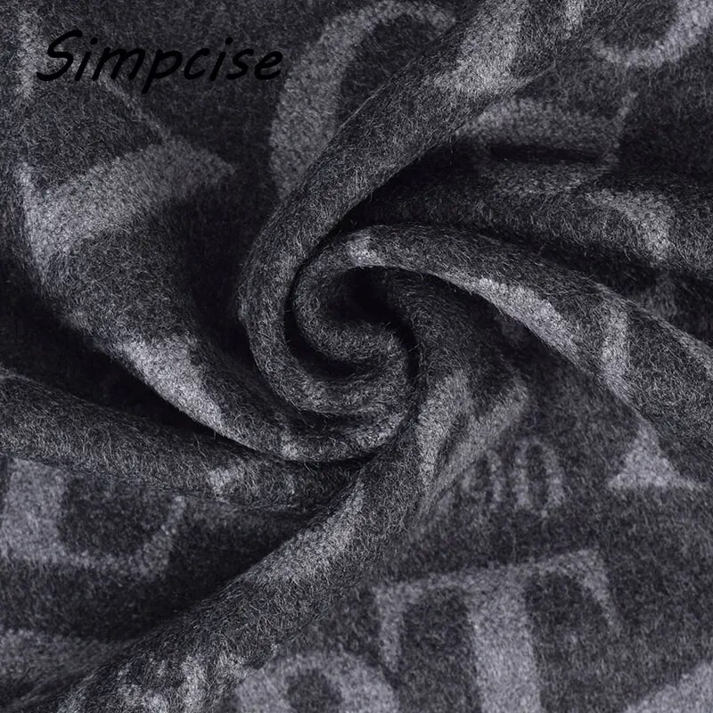 Zimski muški topli šal Vrući novi dizajn Muški šalovi s ispisom slova Zimski šalovi od kašmira Mekani muški šal A3A18933