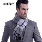 SupSindy Winter sall meestele Vintage Pehmed tutid ruudulised sallid luksuslik sall Soe mähis Kašmiirist imitatsioon Business Casual meeste sall