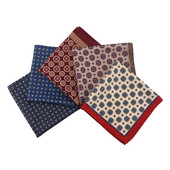 Rupčić muške marke 34 cm Vintage Geometrijski džepni kvadrat Maramice Svadbena zabava Poslovni svileni ručnik na prsima Poklon tamnoplavi