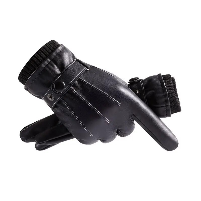 Zimske rukavice Muške kožne rukavice od ovčje kože Sport na otvorenom Topla vunena podstava Vintage dnevna haljina Rukavice za vožnju motocikla
