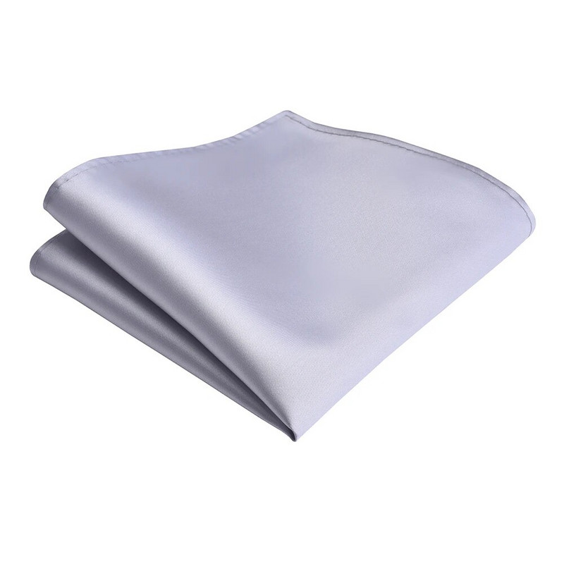 New Fashion Solid Sima Pocket Négyzet Piros Zöld Lila Zsebkendő 25*25cm Selyem Vízálló Felület Férfi Üzleti Esküvő