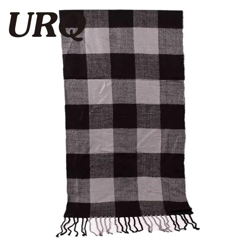bojt kockás kötött férfi sál téli őszi divat sálak klasszikus kockás férfi sál kasmírutánzat A3A17530