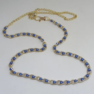 Accesorii pentru rochii pentru femei Lanț de talie Lanț metalic perlat solid Accesorii vestimentare versatile Curele subțiri din perle