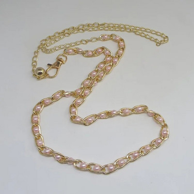 Accesorii pentru rochii pentru femei Lanț de talie Lanț metalic perlat solid Accesorii vestimentare versatile Curele subțiri din perle
