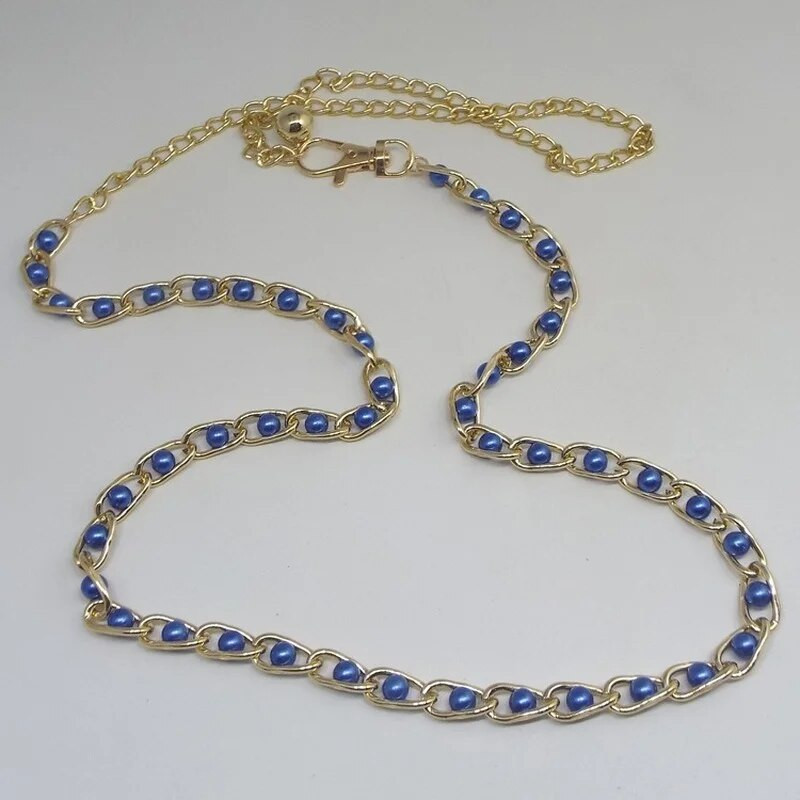 Accesorii pentru rochii pentru femei Lanț de talie Lanț metalic perlat solid Accesorii vestimentare versatile Curele subțiri din perle