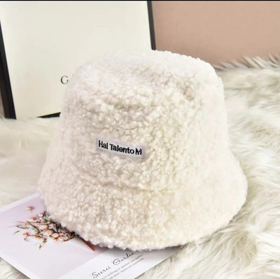 2023 ΝΕΟ Καπέλο με κουβά Lamb Faux Fur Winter ζεστά βελούδινα καπέλα από βελούδο για γυναίκες Lady Thicken Bob Panama Καπέλα ψαράδικου εξωτερικού χώρου