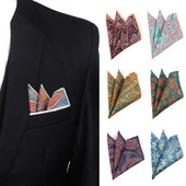 Paisley kabatlakats, poliestera audums vīriešiem, gadījuma kabatas kvadrāts vīriešiem sievietēm sieviešu krūšu dvielis biznesa kāzām.