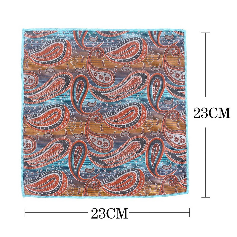 Paisley kabatlakats, poliestera audums vīriešiem, gadījuma kabatas kvadrāts vīriešiem sievietēm sieviešu krūšu dvielis biznesa kāzām.