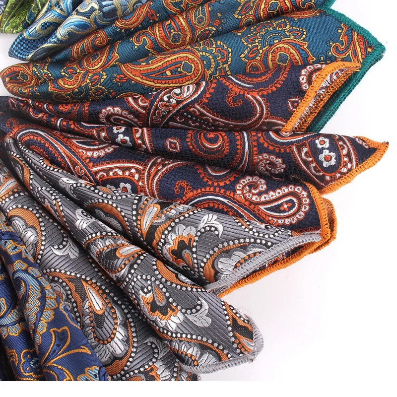 Paisley kabatlakats, poliestera audums vīriešiem, gadījuma kabatas kvadrāts vīriešiem sievietēm sieviešu krūšu dvielis biznesa kāzām.