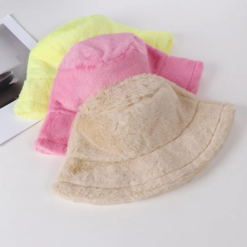 2023. Pahuljasti šeširi od umjetnog krzna Ženski muškarci Jesen Topla mekana zimska kapa za vanjsku upotrebu Baršunasti ležerni ribarski šešir Modna panama kapa