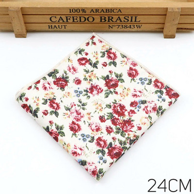 Novi džepni kvadrat za muškarce Žene Cvjetni rupčić Škrinja Vjenčanica s printom Polly Ručnici Hanky