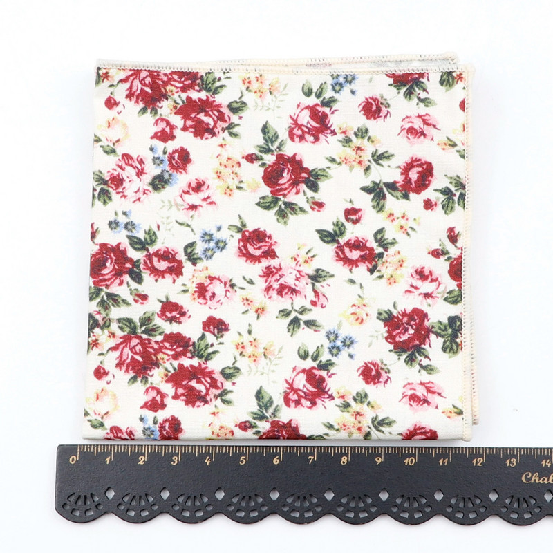 Novi džepni kvadrat za muškarce Žene Cvjetni rupčić Škrinja Vjenčanica s printom Polly Ručnici Hanky