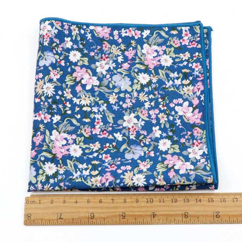 Novi džepni kvadrat za muškarce Žene Cvjetni rupčić Škrinja Vjenčanica s printom Polly Ručnici Hanky