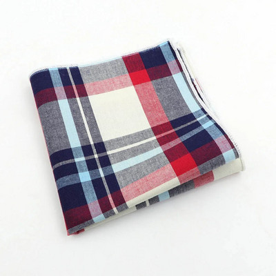 Klasszikus kockás zsebkendő 100% pamut Hankie 23 cm női és férfi alkalmi parti zseb négyzet alakú ajándék szmoking csokornyakkendő tartozék