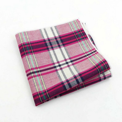 Klasszikus kockás zsebkendő 100% pamut Hankie 23 cm női és férfi alkalmi parti zseb négyzet alakú ajándék szmoking csokornyakkendő tartozék