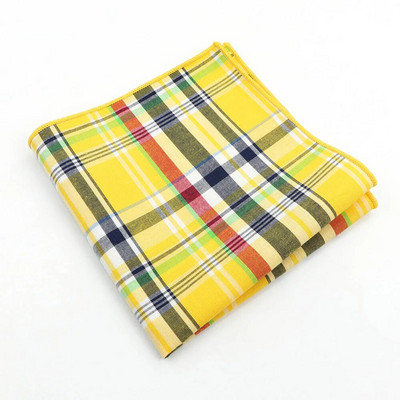 Klasszikus kockás zsebkendő 100% pamut Hankie 23 cm női és férfi alkalmi parti zseb négyzet alakú ajándék szmoking csokornyakkendő tartozék