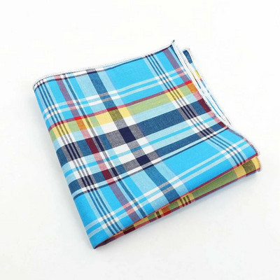 Klasszikus kockás zsebkendő 100% pamut Hankie 23 cm női és férfi alkalmi parti zseb négyzet alakú ajándék szmoking csokornyakkendő tartozék