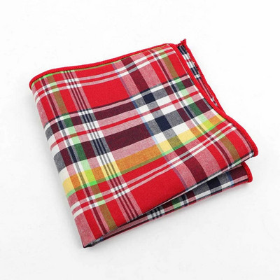 Klasszikus kockás zsebkendő 100% pamut Hankie 23 cm női és férfi alkalmi parti zseb négyzet alakú ajándék szmoking csokornyakkendő tartozék