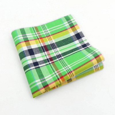 Klasszikus kockás zsebkendő 100% pamut Hankie 23 cm női és férfi alkalmi parti zseb négyzet alakú ajándék szmoking csokornyakkendő tartozék