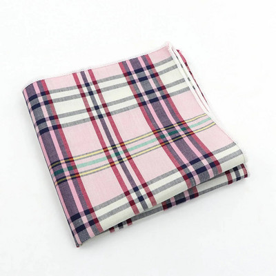 Klasszikus kockás zsebkendő 100% pamut Hankie 23 cm női és férfi alkalmi parti zseb négyzet alakú ajándék szmoking csokornyakkendő tartozék