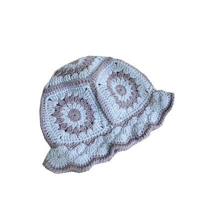 Ljetna ženska pletena kapa 2022., modni cvjetni uzorak, svijetlih boja, šuplji ukras, šešir od sunca, odjevni dodatak