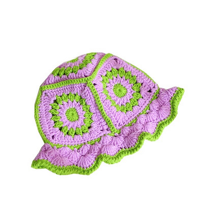 Ljetna ženska pletena kapa 2022., modni cvjetni uzorak, svijetlih boja, šuplji ukras, šešir od sunca, odjevni dodatak