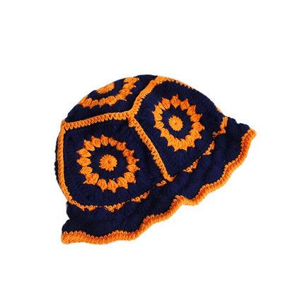 Ljetna ženska pletena kapa 2022., modni cvjetni uzorak, svijetlih boja, šuplji ukras, šešir od sunca, odjevni dodatak