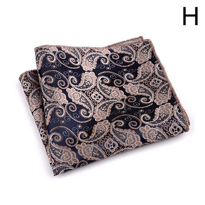 New Fashion Pocket Square Green Navy värviline taskurätik 23*23cm siidist lilleline triibuline Paisley Hanky ülikond meeste äripulmad