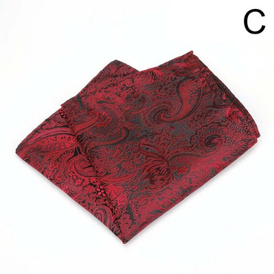 New Fashion Pocket Square Green Navy värviline taskurätik 23*23cm siidist lilleline triibuline Paisley Hanky ülikond meeste äripulmad