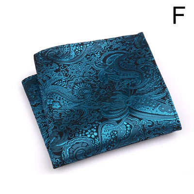 New Fashion Pocket Square Green Navy värviline taskurätik 23*23cm siidist lilleline triibuline Paisley Hanky ülikond meeste äripulmad