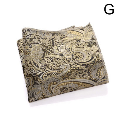 New Fashion Pocket Square Green Navy värviline taskurätik 23*23cm siidist lilleline triibuline Paisley Hanky ülikond meeste äripulmad