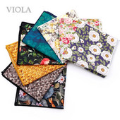 Top új virágos kamélia rózsa lótusz 100% pamut Hankie 23 cm férfi esküvői parti napi öltöny négyzet alakú ajándék szmoking nyakkendő kiegészítő