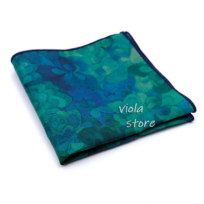 Top új virágos kamélia rózsa lótusz 100% pamut Hankie 23 cm férfi esküvői parti napi öltöny négyzet alakú ajándék szmoking nyakkendő kiegészítő