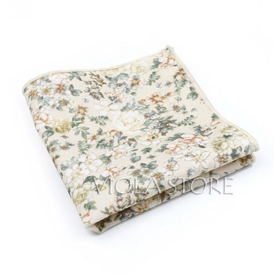 Top új virágos kamélia rózsa lótusz 100% pamut Hankie 23 cm férfi esküvői parti napi öltöny négyzet alakú ajándék szmoking nyakkendő kiegészítő