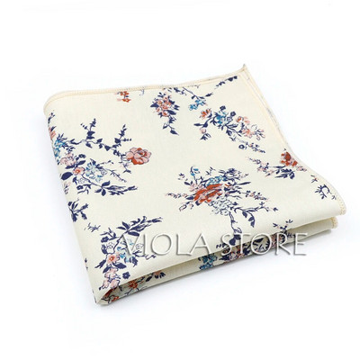 Top új virágos kamélia rózsa lótusz 100% pamut Hankie 23 cm férfi esküvői parti napi öltöny négyzet alakú ajándék szmoking nyakkendő kiegészítő